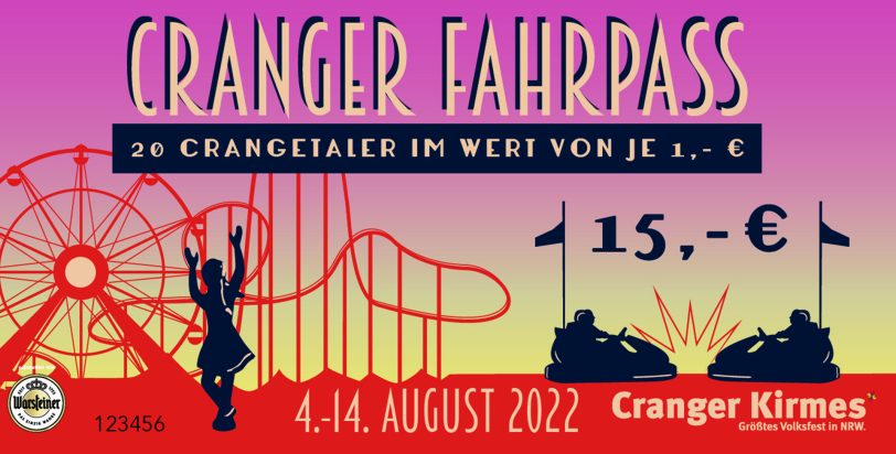 Die Fahrpässe für die Cranger Kirmes sind noch vorrätig.