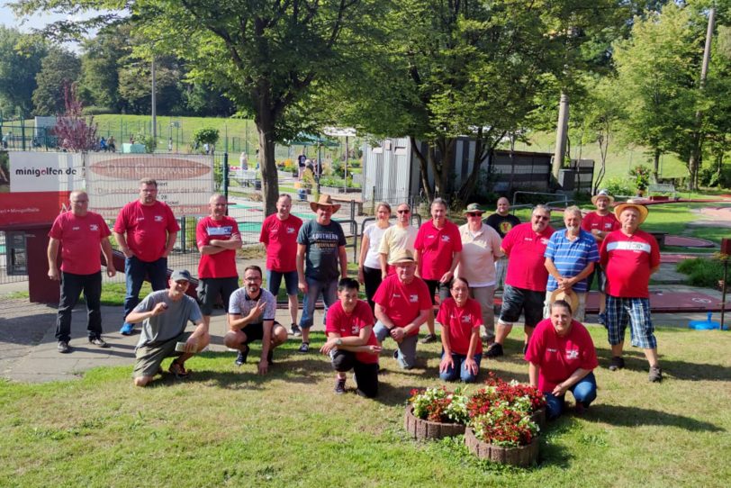 Teilnehmer der Stadtmeisterschaft im Minigolf 2020.