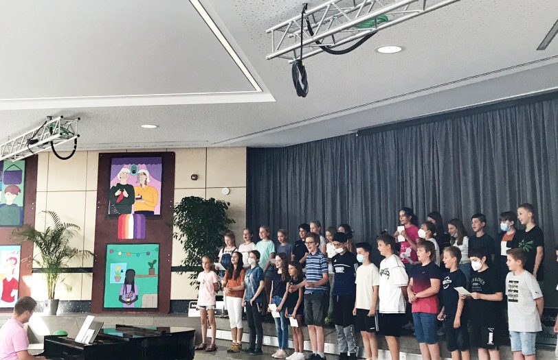Auch musikalisch setzte die Schule ein Zeichen gegen Rassismus.