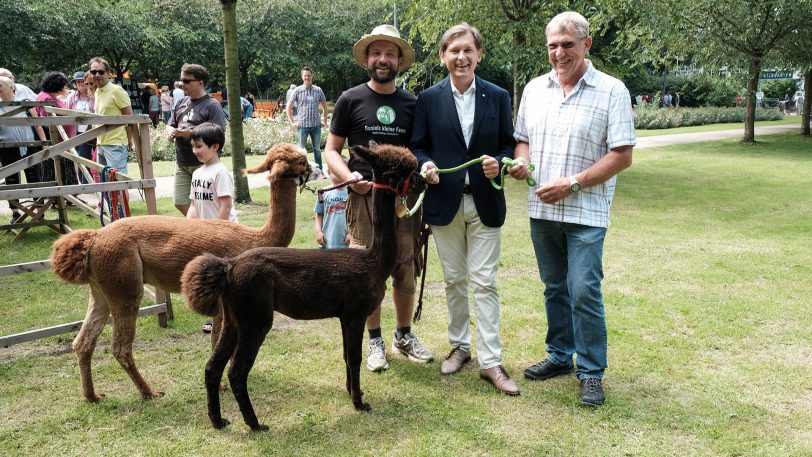 v.l. Dirk Hischke, Frank Dudda, Heinz-Jürgen Kuhl (Leiter des Fachbereichs Grün).