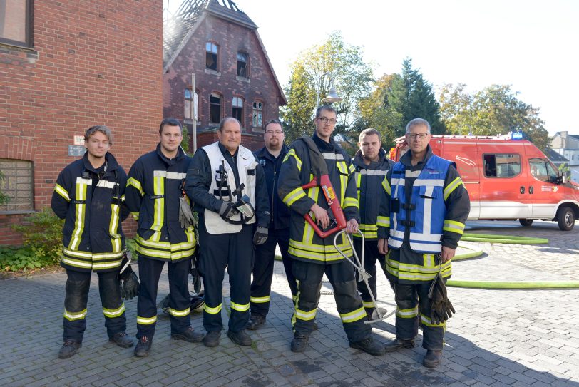 Die Feuerwehrleute aus Werne.