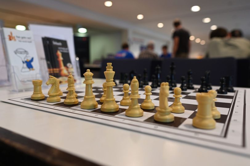 Das klassische Schachspiel bei der Spielemesse