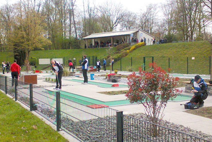 1. Spieltag der 2. Bundesliga März 2019 auf der Filzgolfanlage im Funpark.
