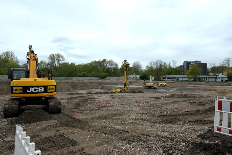 Die Baustelle für das neue Wananas.