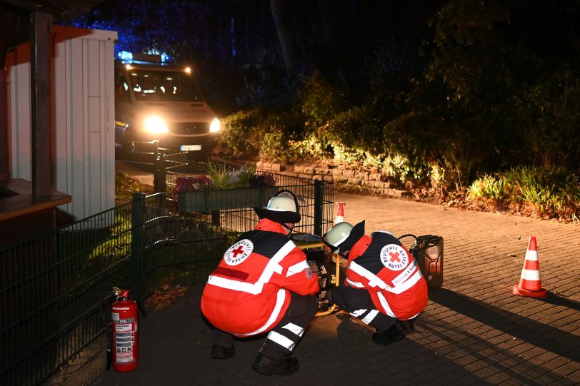 DRK-Übung am Bahnhof Gysenberg