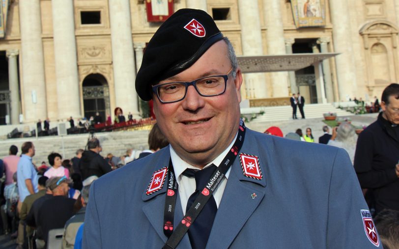 Malteser Helfer Thomas Renzel aus Dortmund.