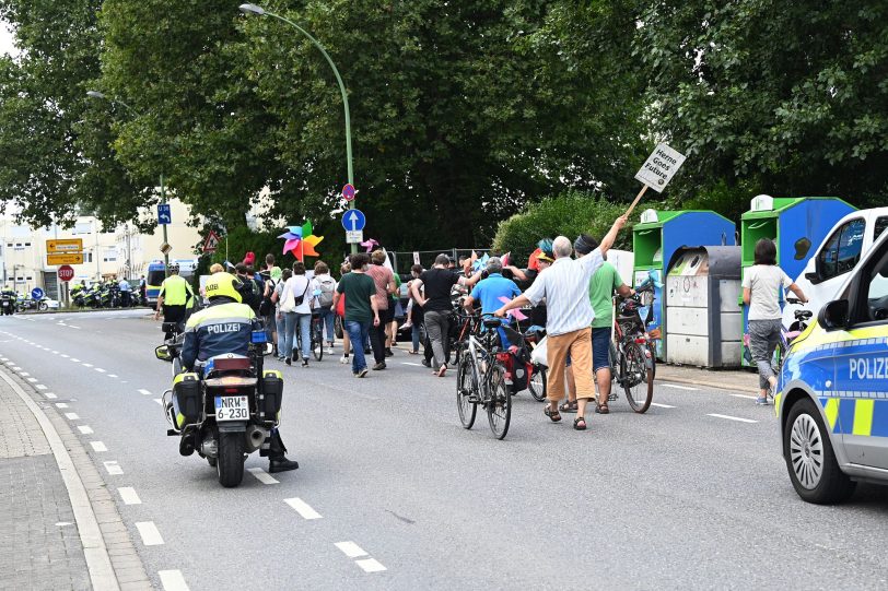 Gas is Over-Demo von Klimaaktivisten