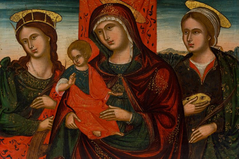 Katharina von Alexandria, Maria mit Kind und Lucia – Leihgabe aus Privatbesitz (NL)