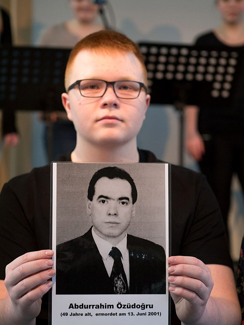 Die EFG-Schüler bei ihrem Auftritt in Berlin am 28.1.2015.