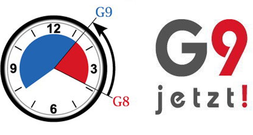 G9 Logo für das Abitur nach neun Jahren.