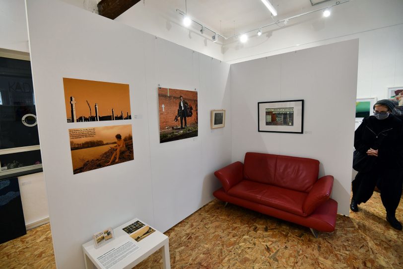 33 Künstler präsentieren ihre Werke bei der internationalen Gruppenausstellung Heimat/Home in der Lohnhalle auf Zeche Ewald in Herten.