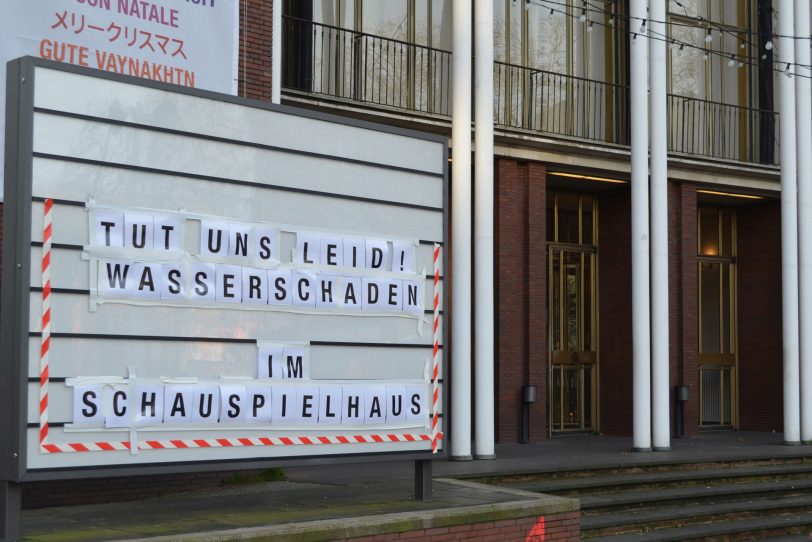 Ein Wasserschaden im Bo Schauspielhaus schränkt den Betrieb ein.