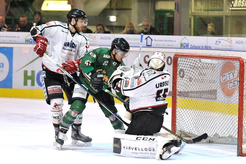 Herner EV geben Rostock Piranhas 4:3.