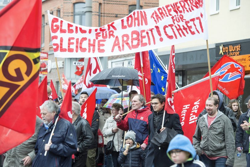 Achtung: Das ist ein Archivbild!! von einer Maikundgebung als Corona noch kein Thema war..