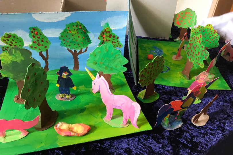 Die Kinder haben mit viel Kreativität gearbeitet.