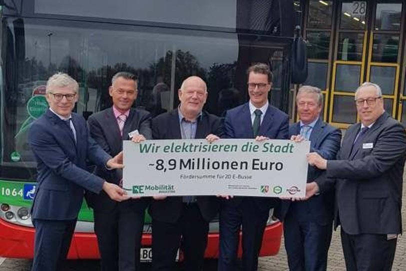 Förderbescheif für 20 E-Busse.