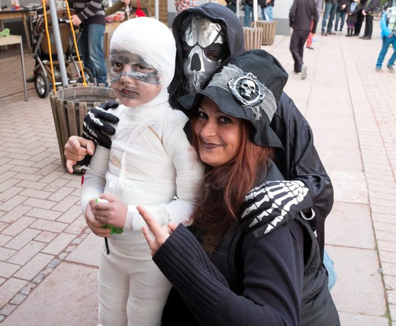 Halloween-Party im Wanner Stadtgarten.