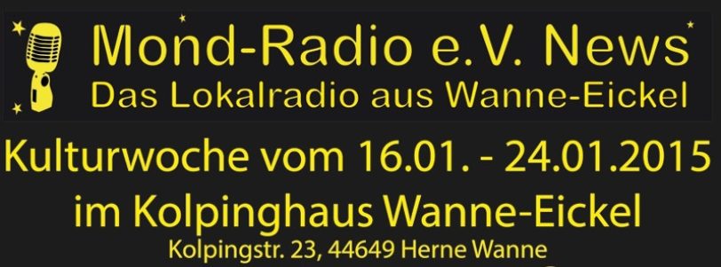 Mond-Radio Kulturwoche. Plakat