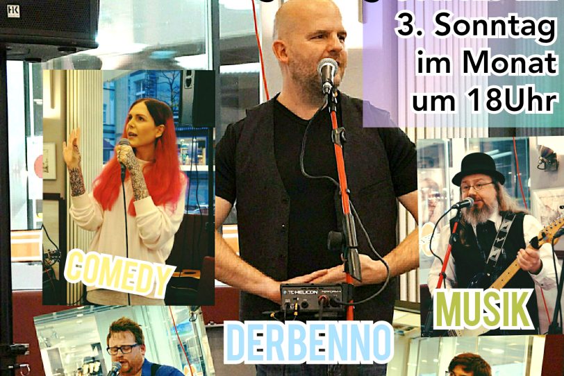 Der Benno, Poetry und Musik im Eiscafé.
