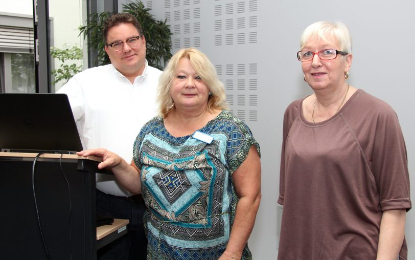 v.l. Florian Brütting, Marion Duddek-Baier, Liesbeth Söring-Spyra.