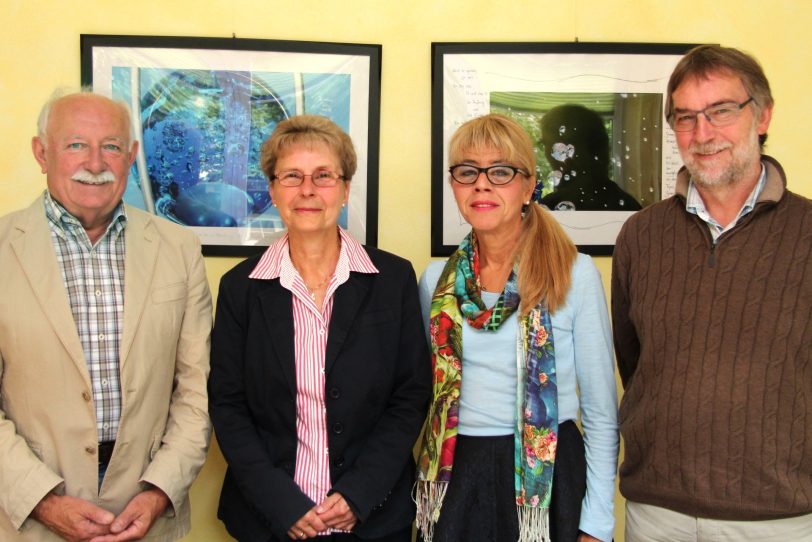 Heinrich und Erika Scholz, Annegret Müller (AHPD), Walter Tschirch (Palliativ-Förderverein).