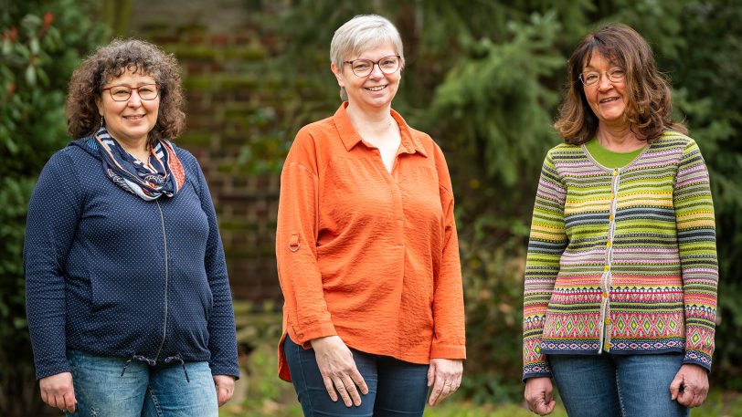 Die Koordinatorinnen des Ambulanten Hospizdienstes v.li. Karin Leutbecher, Karola Rehrmann und Anja Schröder.