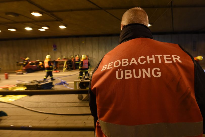 Tunnelübung im B226-Tunnel / Dorstener Straße