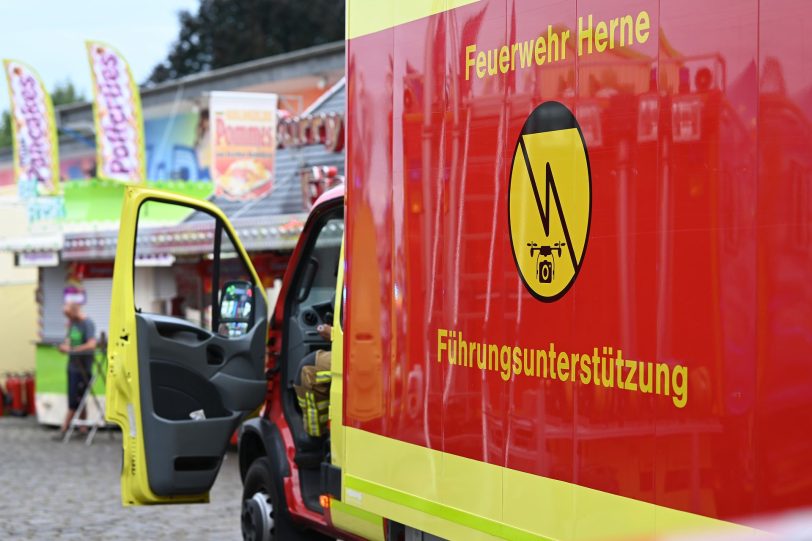 Feuerwehreinsatz auf der Cranger Kirmes
