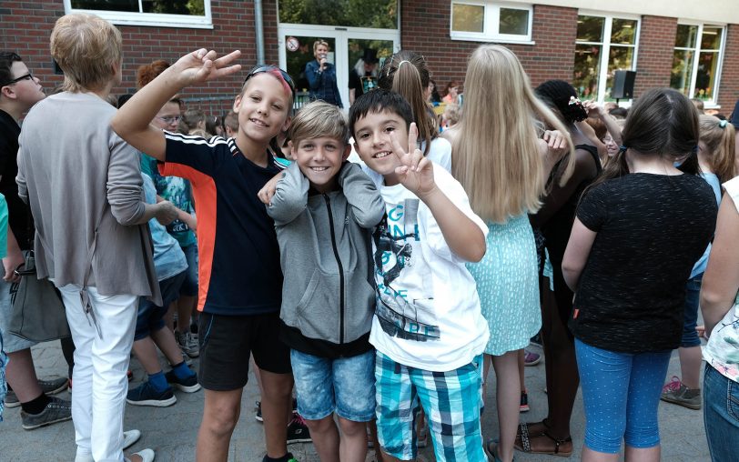 In der Katholischen Grundschule Bergstraße.