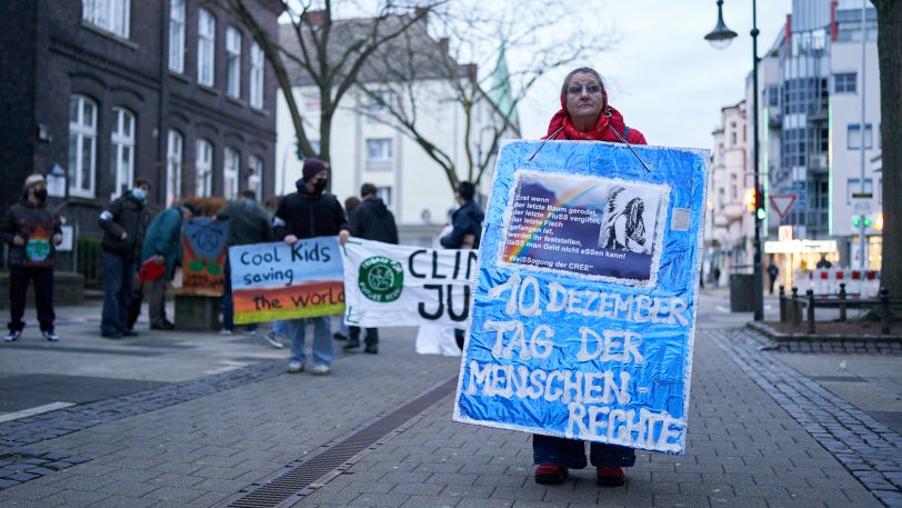 Die Klimabewegung Fridays for Future-Herne (FFF) zog am Freitag (10.12.2021) durch Wanne.