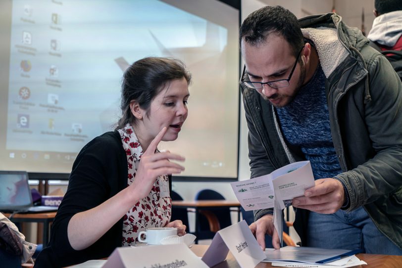 Speed-Dating für Geflüchtete.