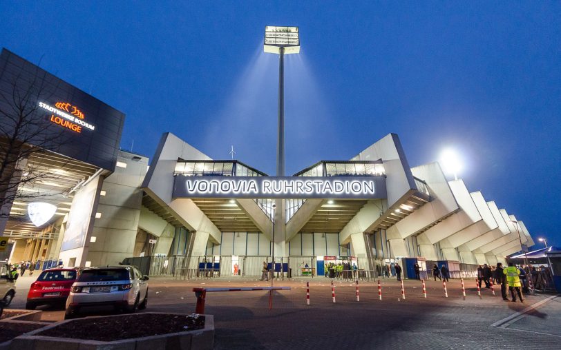 Das Vonovia Ruhrstadion an der Castroper Straße in Bochum, Heimat vom VfL Bochum. Rund um die Heimspiele des VfL Bochum stellt Bochum Marketing für Fußballfans ein Programm zusammen.