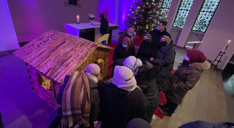 Die Mitglieder besuchten den Weihnachtsgottesdienst.