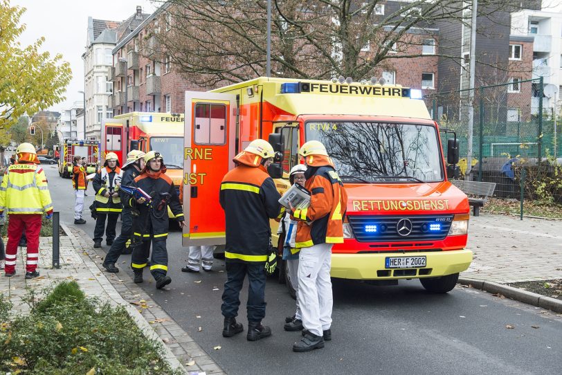 Der Feuerwehr-Einsatz an der Hans-Tilkowski-Schule.