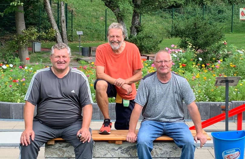 Rudolf Ginschel, Willi Hettrich und Joachim Garden.