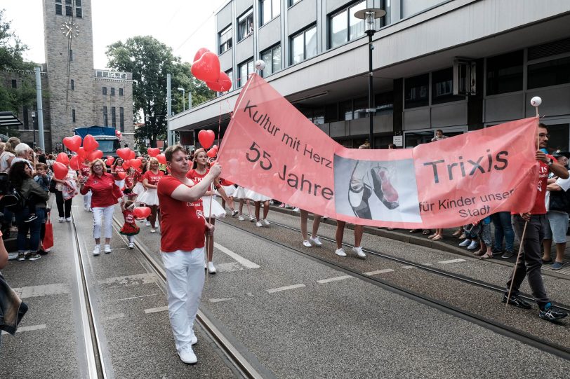 Der Start des Kirmes Umzugs 2019 in Eickel.