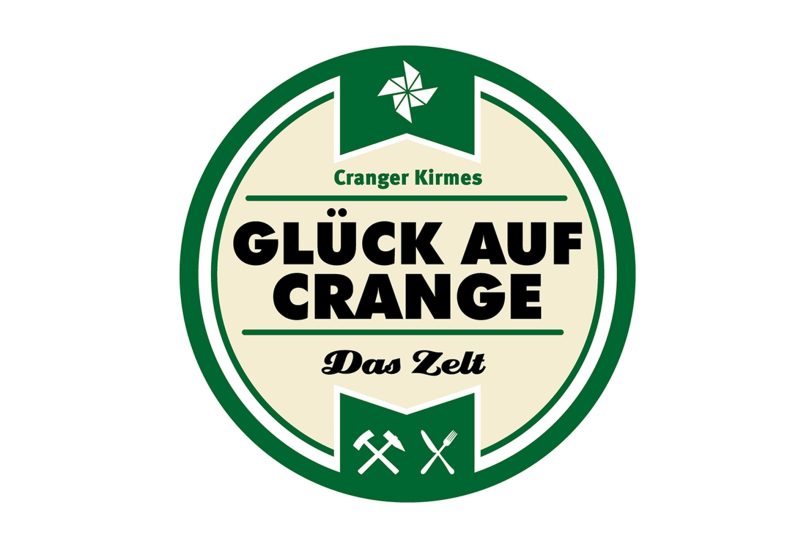 Glück Auf Crange, das Arbeits-Logo.