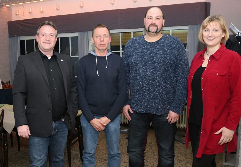 v.l. Detlev Biewald, Peter Leffler, Matthias Bluhm und Kirsten Eink.