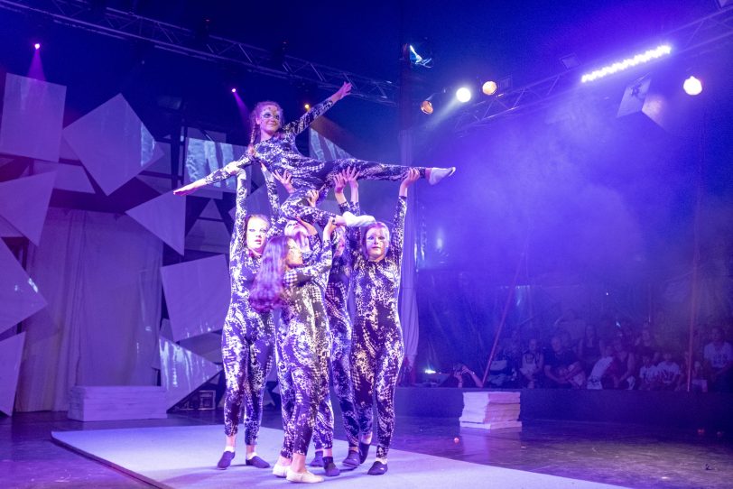 „Kuriosum“: Öffentliche Generalprobe beim Familiencircus Schnick-Schnack in Herne (NW), am Sonntag (16.06.2019).