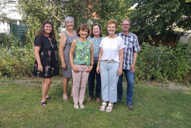 Das Team der Büros in der Pfarrei St. Christophorus: v.l. Kirsten Gräf, Ute Biermann, Birgitta Wittor, Bettina Lindstädt, Elisabeth Quick, Michael Gajewski.
