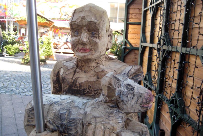 Hirten Holzfigur.
