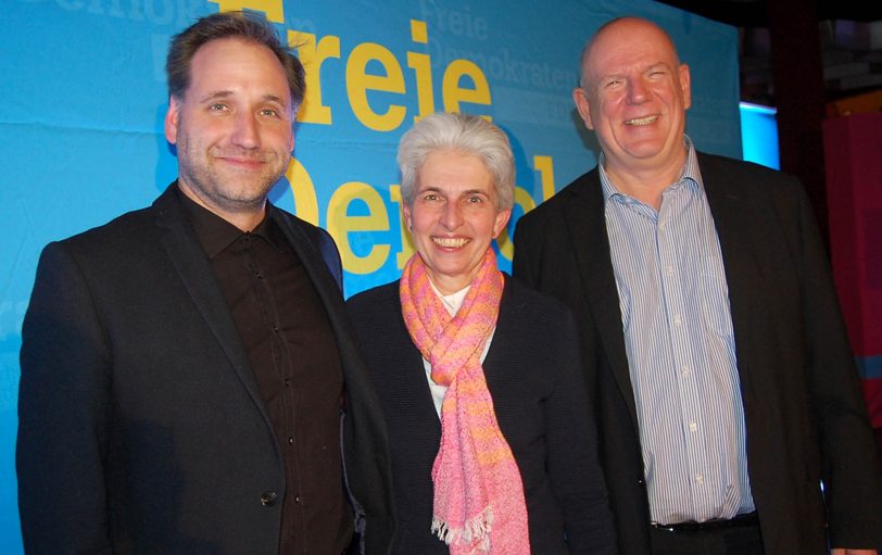 v.l. Thomas Bloch, Dr. Marie-Agnes Strack-Zimmermann, Thomas Nückel.