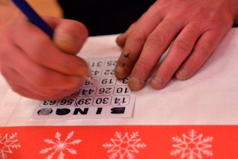 Bingo-Spiel: Feier im Ludwig-Steil-Forum.