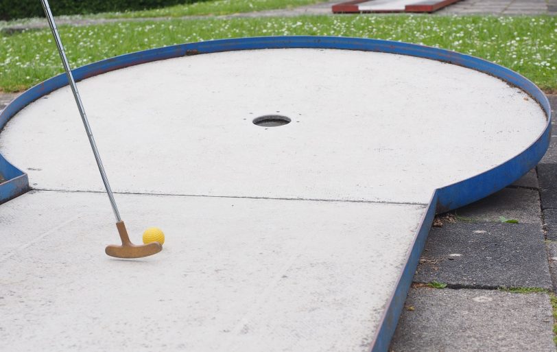 Minigolf.