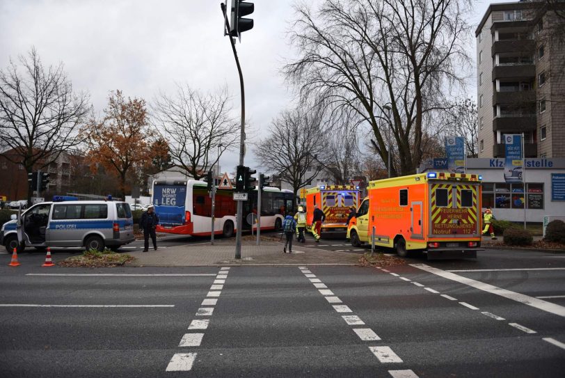 Unfall am Westring Ecke Von-der-Heydt-Straße.