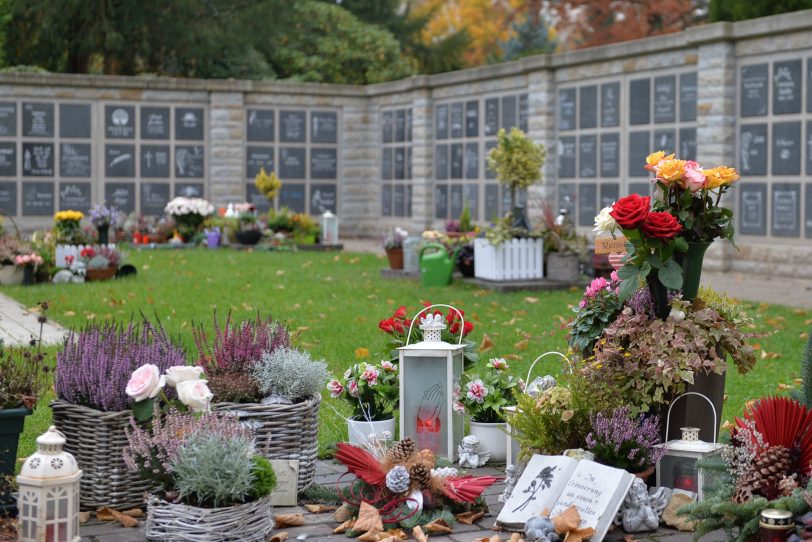 Kolumbarien auf dem Südfriedhof.