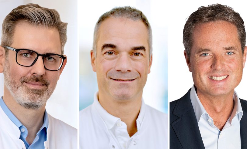 v.l. Dr. Jens Verbeek, Prof. Dr. Emile Rijcken und .Dr. Matthias Hinz.