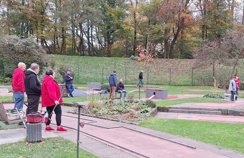 Die Minigolfer zeigten ihr Können.