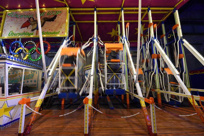 Bergfest Cranger Kirmes im Rahmen des historischen Jahrmarktes.