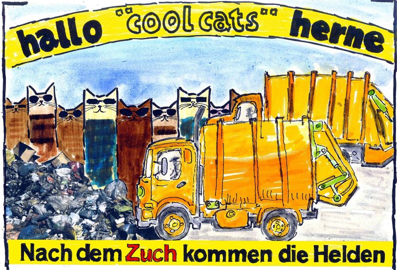 Die halloherne cool cats beim Kirmesumzug.